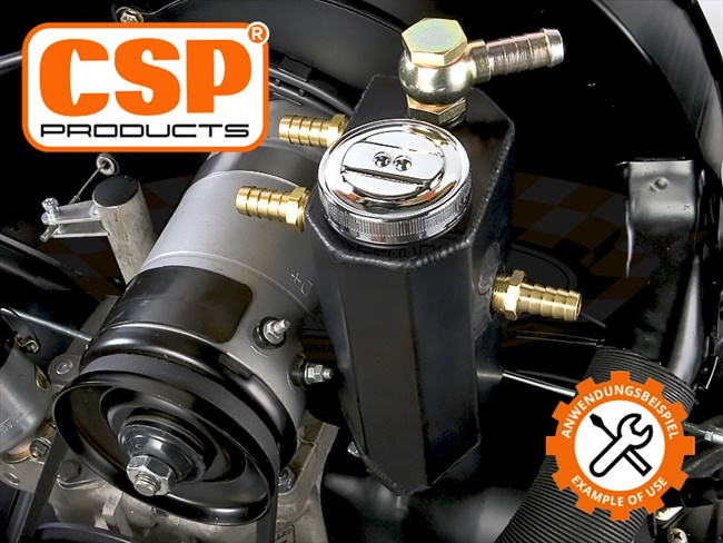 Bild 4 - Entlftungsturm Motorgehuse CSP eloxiert schwarz