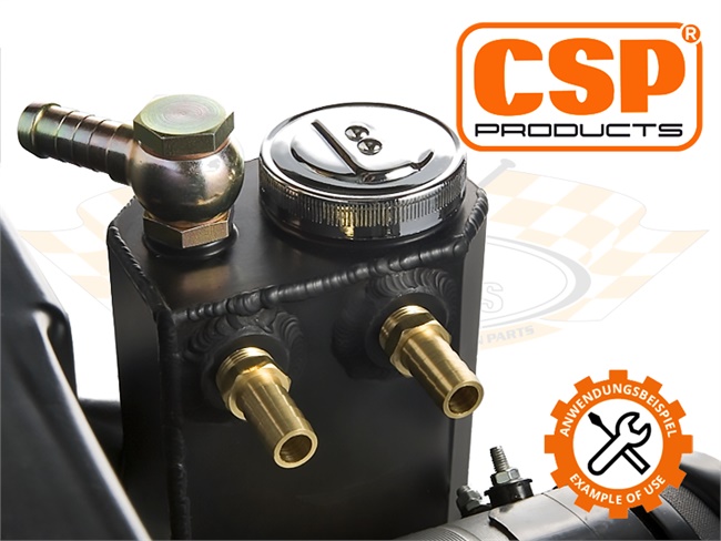 Bild 5 - Entlftungsturm Motorgehuse CSP eloxiert schwarz