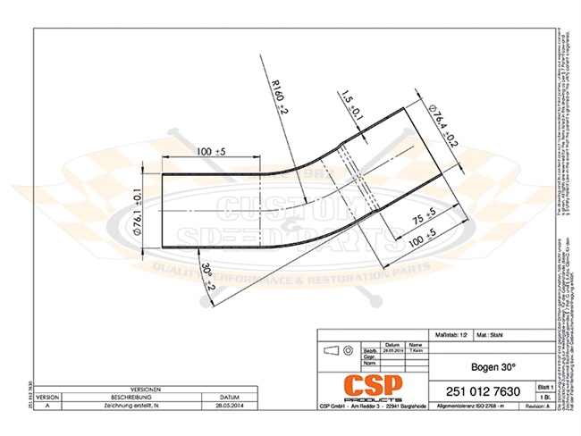 Bild 2 - 30�-Rohrbogen