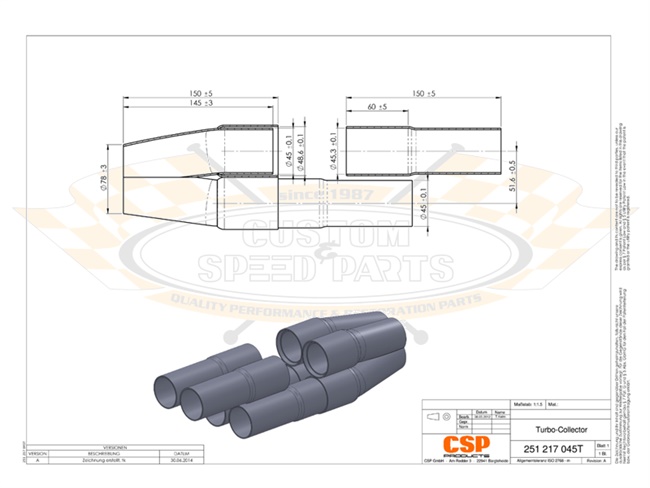 Bild 7 - Kollektoren f�r Turbo-Motoren CSP