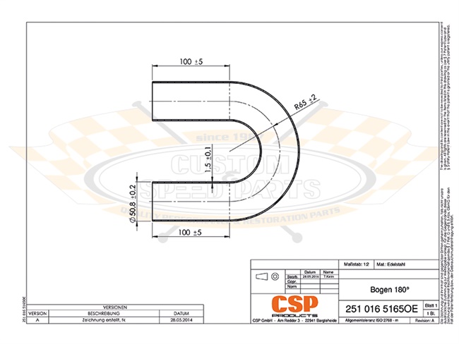 Bild 2 - 180-Rohrbogen