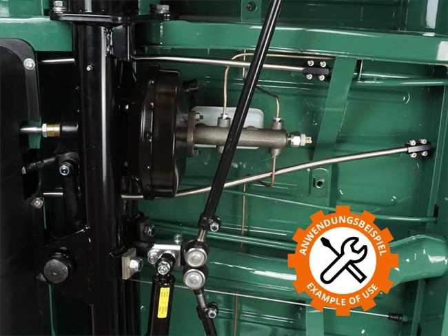 Bild 6 - Verlngerung Rohrfhrung Handbremsseil/Kupplungszug