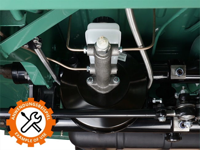 Bild 7 - Verlngerung Rohrfhrung Handbremsseil/Kupplungszug