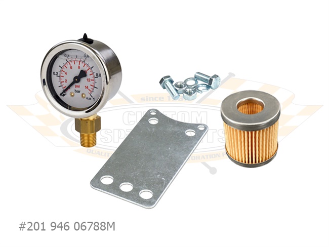 Bild 3 - Benzindruckregler mit Filter und Manometer