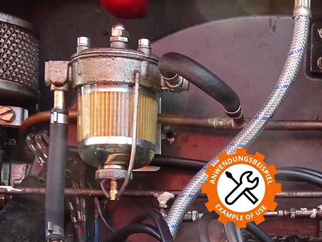 Bild 6 - Benzindruckregler mit Filter und Manometer