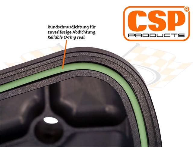 Bild 5 - Ventildeckel CSP CNC mit Khlrippen Logo gefrst, mit Ablauf