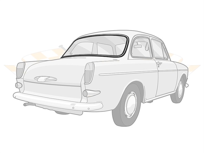 Bild 1 - Heckscheibendichtung ohne Nut fr Zierleiste