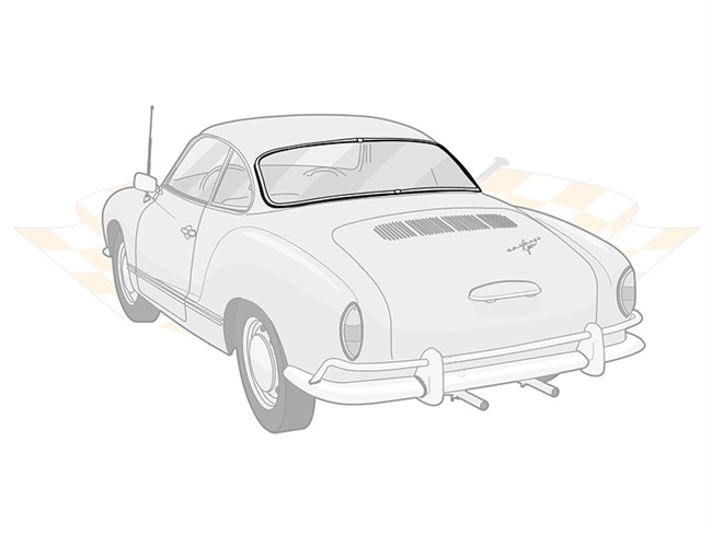 Bild 1 - Heckscheibendichtung f�r Zierleiste