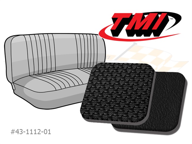 Bild 1 - Sitzbezug R�cksitzbank in Korbmuster schwarz