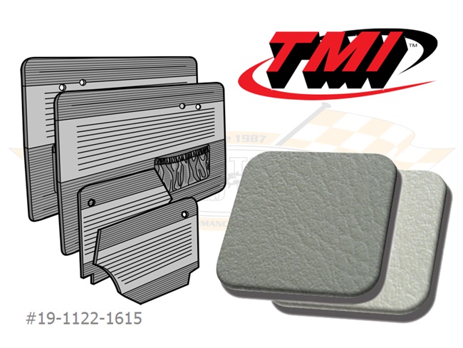 Bild 1 - Komplettsatz Classic-Style T�rverkleidungen mit Kartentaschen, grau