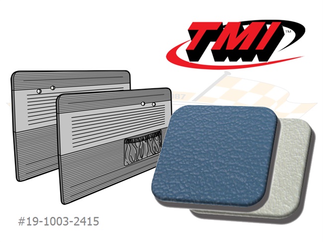 Bild 1 - T�rverkleidungen mit Kartentaschen im Classic-Style, wasserblau