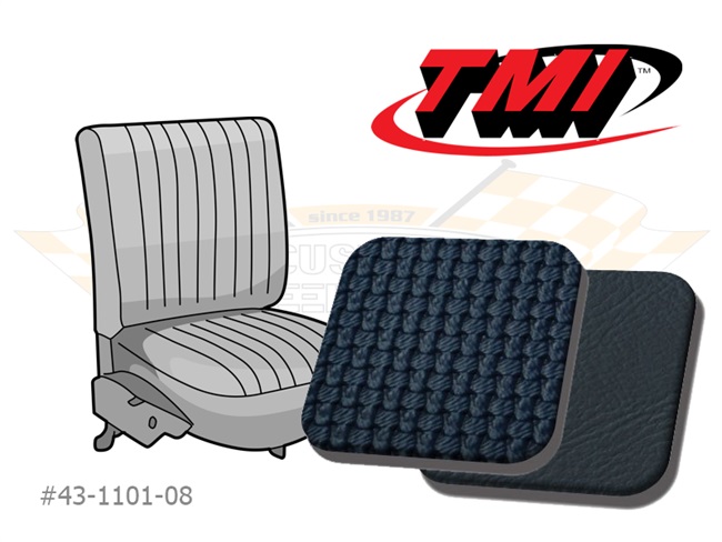 Bild 1 - Sitzbez�ge Vordersitze in Korbmuster blau