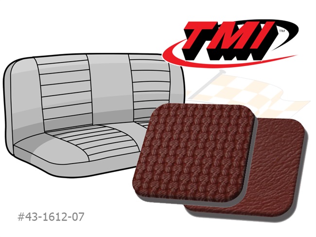 Bild 1 - Sitzbezug R�cksitzbank in Korbmuster rot