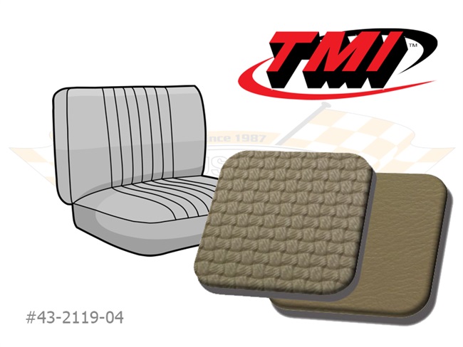 Bild 1 - Sitzbezug Mittelsitzbank 3/4 Korbmuster beige