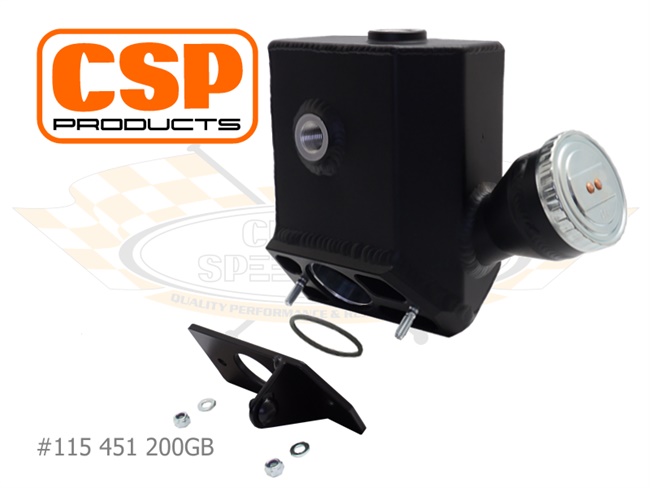 Bild 1 - Entlftungsturm Motorgehuse CSP pulverbeschichtet schwarz