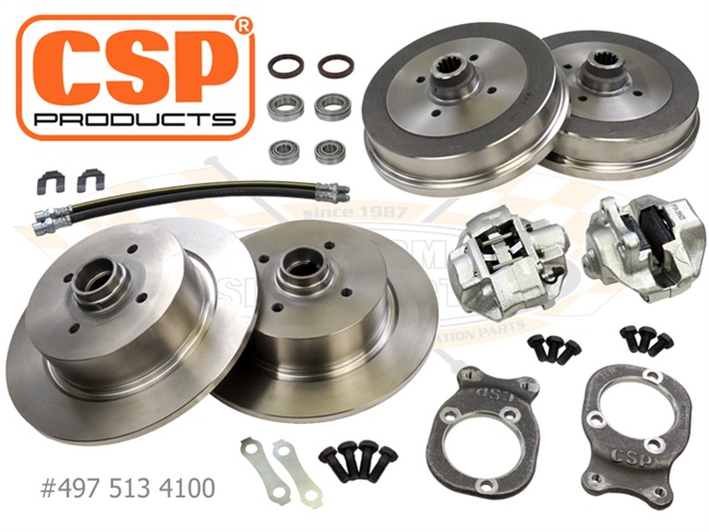 Bild 1 - Umbausatz auf Lochkreis 4x100 mit Scheibenbremse vorne