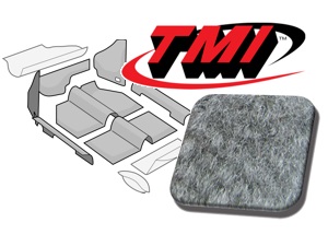 Teppichsatz Velours grau