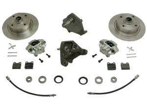 Umr�stsatz auf Scheibenbremse mit Tieferlegungsachsschenkeln