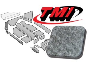 Teppichsatz Velours grau