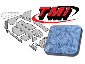 Teppichsatz Velours blau