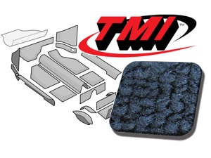 Teppichsatz Schlinge dunkelblau