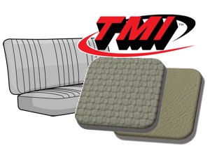 Sitzbezug Sitzbank hinten Korbmuster grau