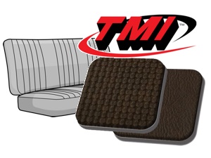 Sitzbezug Sitzbank hinten Korbmuster braun