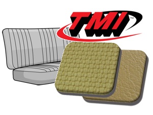 Sitzbezug Sitzbank hinten Korbmuster ocker