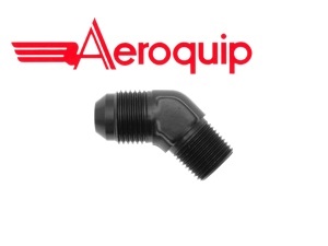 Einschraubadapter Zoll 45� schwarz