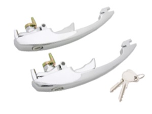 Trgriffe chrom gleichschlieend