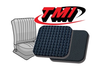 Sitzbezge in Korbmuster blau