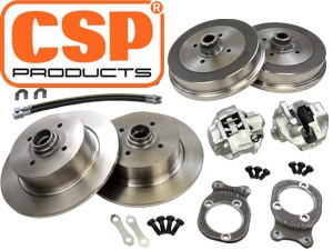 Umbausatz auf Lochkreis 4x100 mit Scheibenbremse vorne