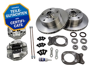 Umrstsatz Trommelbremse auf Scheibenbremse innenbelftet